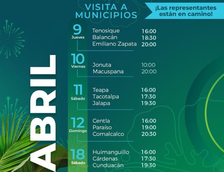 Recorrerán Embajadoras de nueva cuenta los 17 municipios luego de Imposición