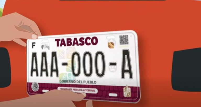 El lunes 5 de enero iniciará el proceso de renovación de placas en todos los vehículos en Tabasco