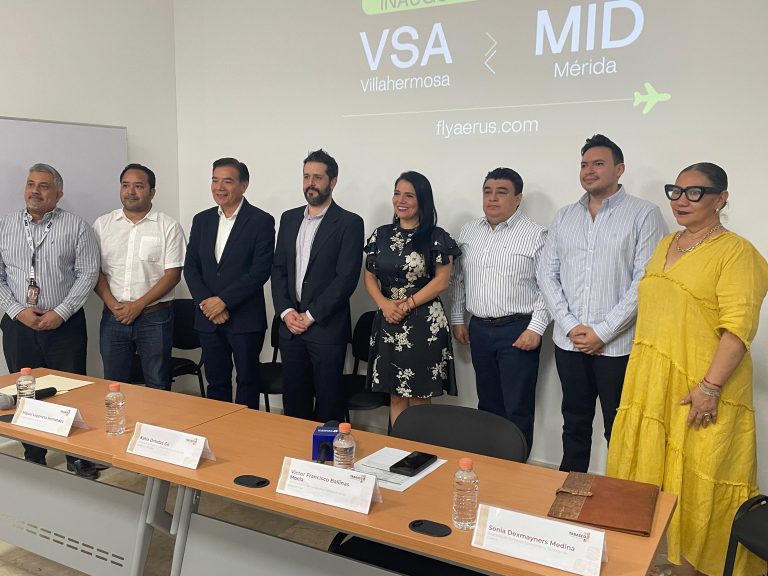 Aerus conectará vía aérea a Villahermosa y Mérida: Inicia el 3 de marzo con tres frecuencias semanales