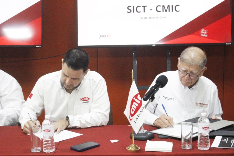 Instalan Comisión Mixta SICT–CMIC en Tabasco